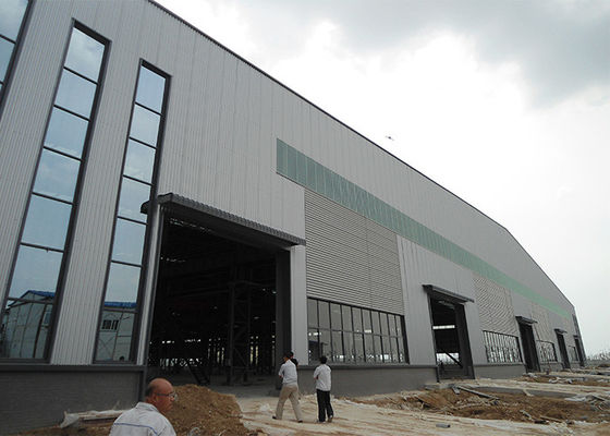 Grote span zware staalstructuur Q235B Q355B Warehouse Workshop
