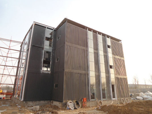 Hoogbouw opslagruimte Voorafgebouwde stalen commerciële gebouwen Geverfd