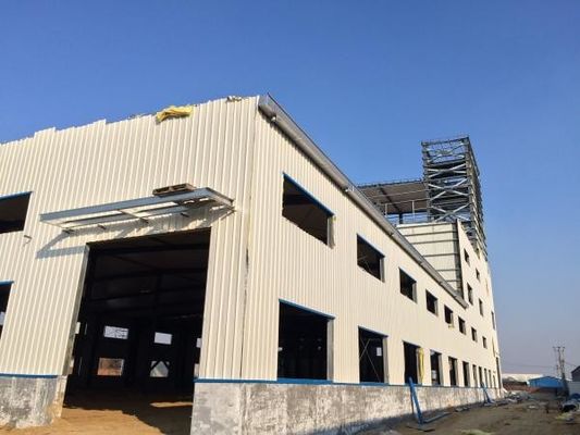 Custom Portal Frame Steel Structure Building voor magazijn en werkplaats projecten