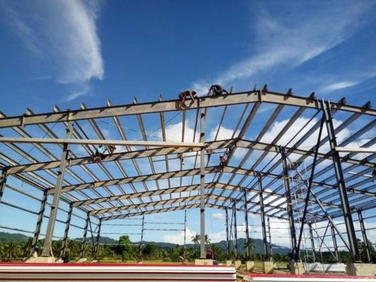 Snel geïnstalleerde grote spanning magazijn werkplaats staalconstructie industriële gebouwen